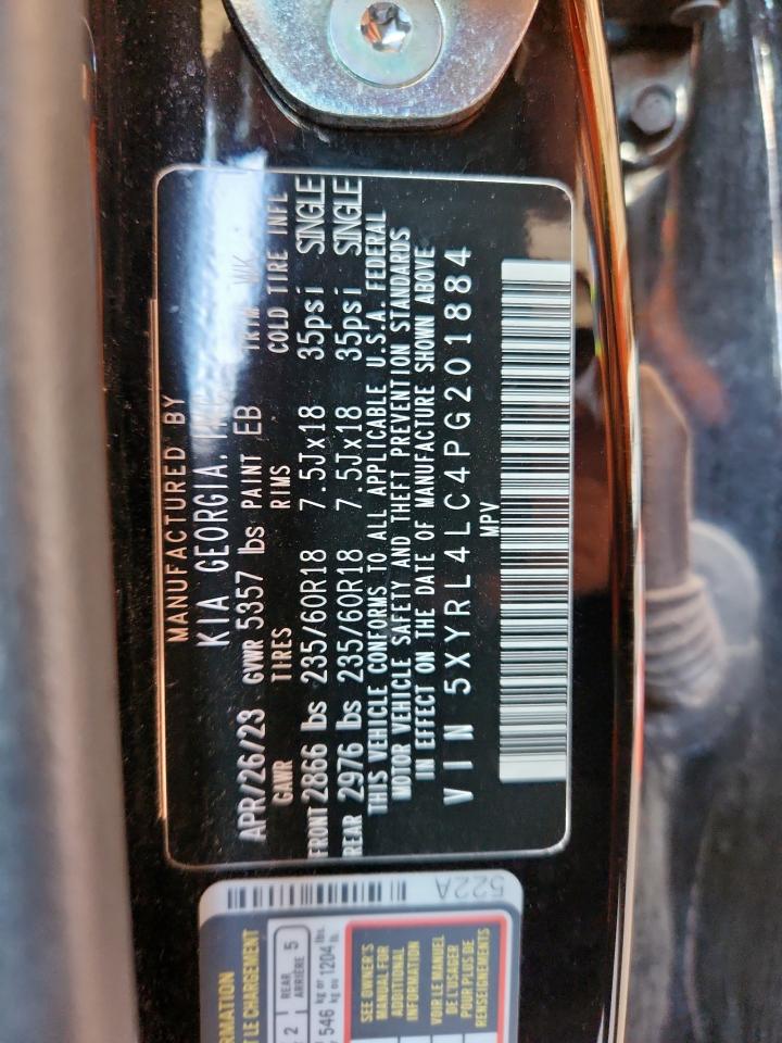 2023 Kia Sorento S VIN: 5XYRL4LC4PG201884 Lot: 81857775