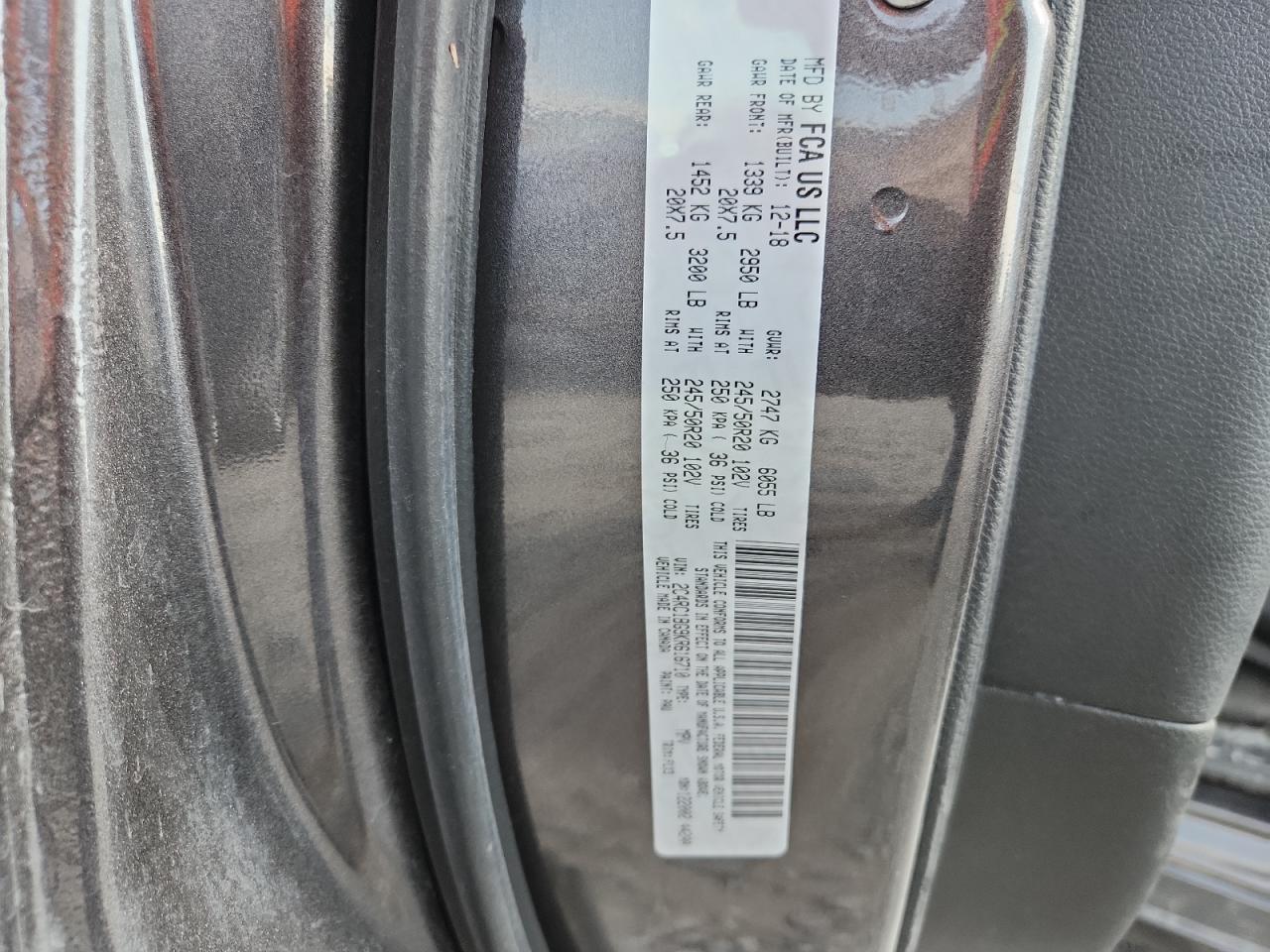 2019 Chrysler Pacifica Touring L VIN: 2C4RC1BG9KR616710 Lot: 80182355