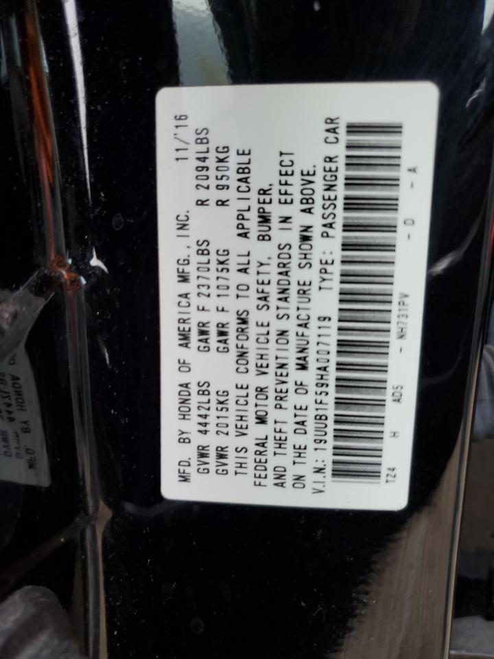 2017 Acura Tlx Tech VIN: 19UUB1F59HA007119 Lot: 81564705