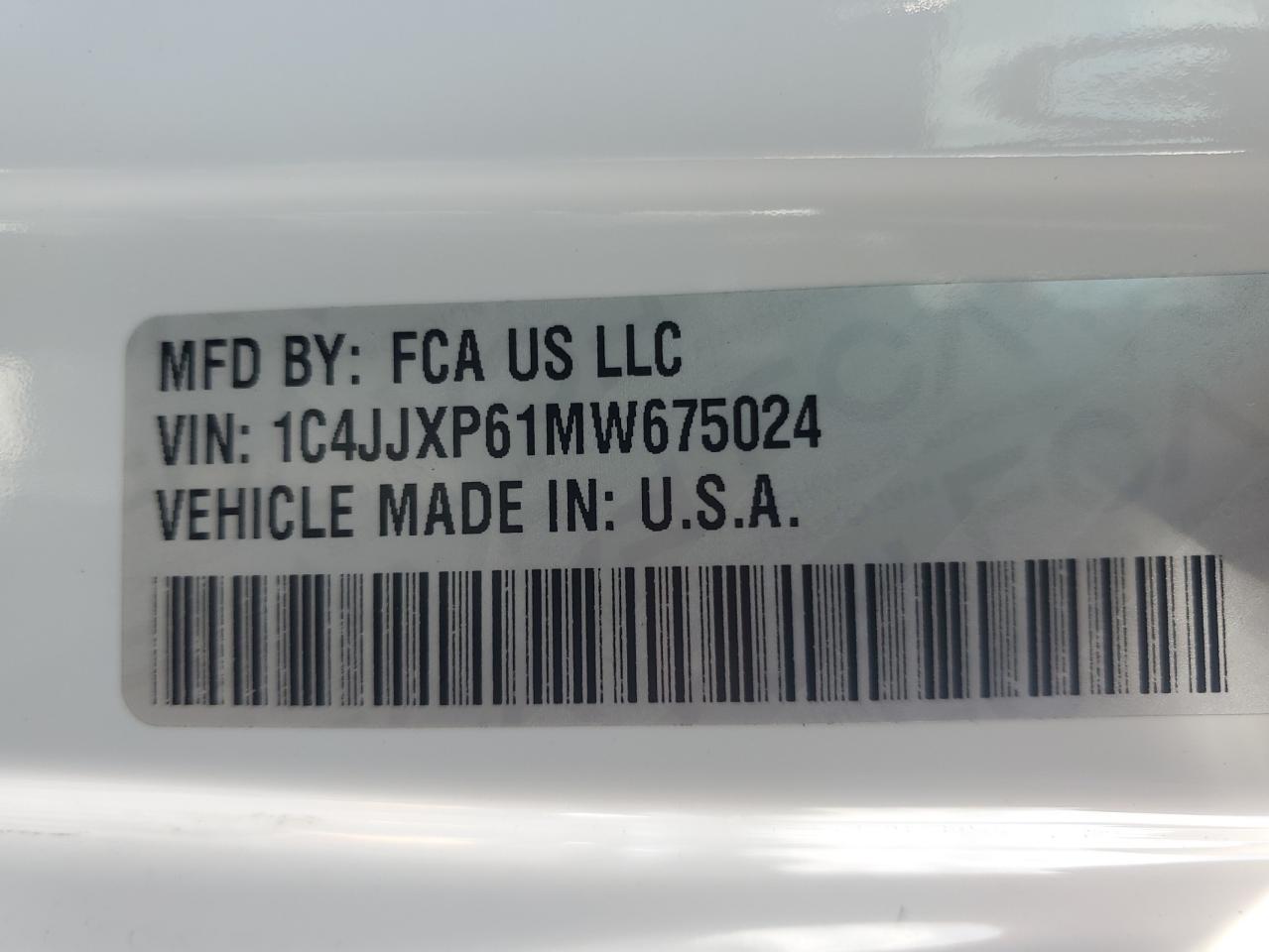 2021 Jeep Wrangler Unlimited Sahara 4Xe VIN: 1C4JJXP61MW675024 Lot: 71868295