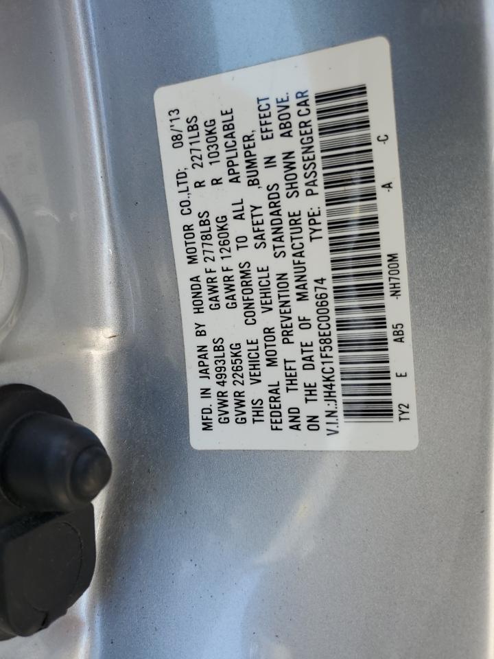 2014 Acura Rlx Tech VIN: JH4KC1F58EC006674 Lot: 72050175