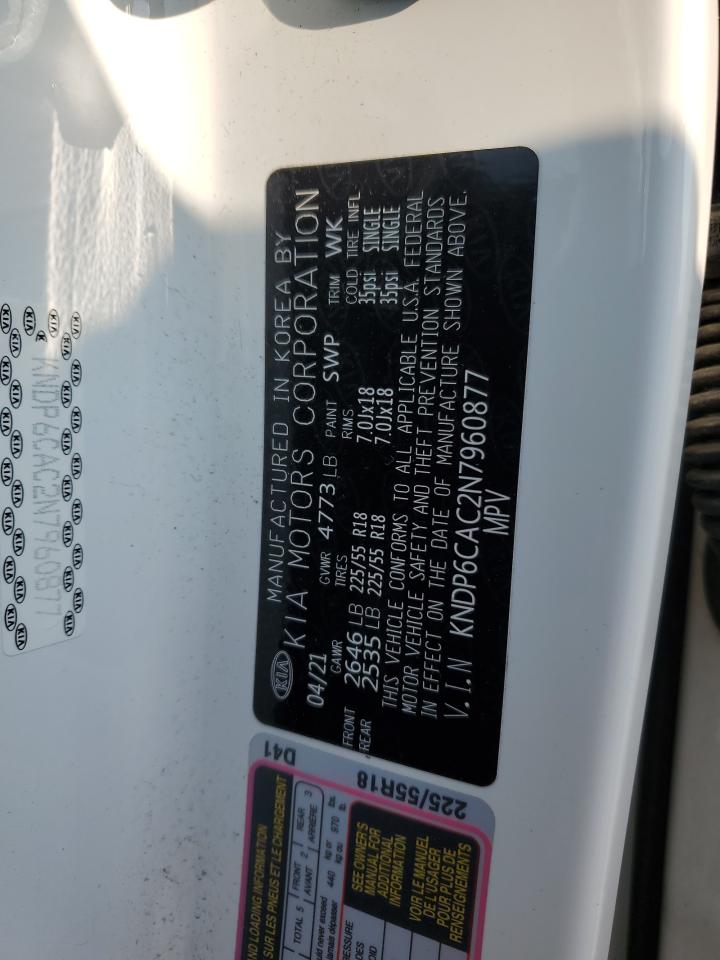 2022 Kia Sportage S VIN: KNDP6CAC2N7960877 Lot: 71516485