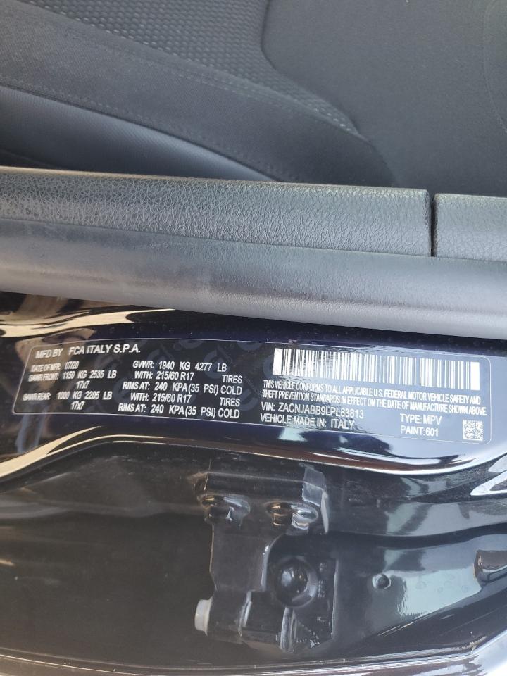 2020 Jeep Renegade Latitude VIN: ZACNJABB9LPL83813 Lot: 81024685