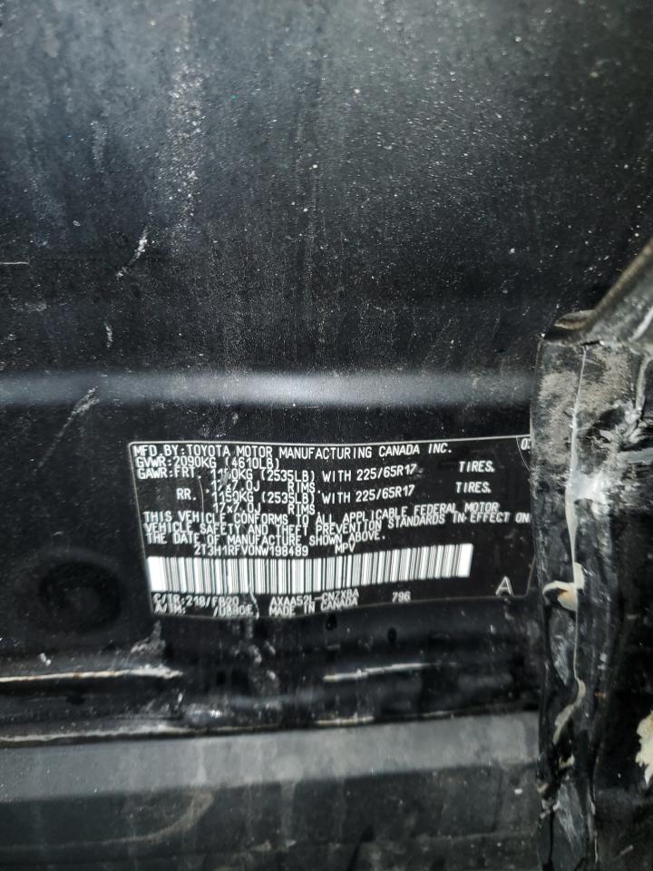 2022 Toyota Rav4 Le VIN: 2T3H1RFV0NW198489 Lot: 81129875