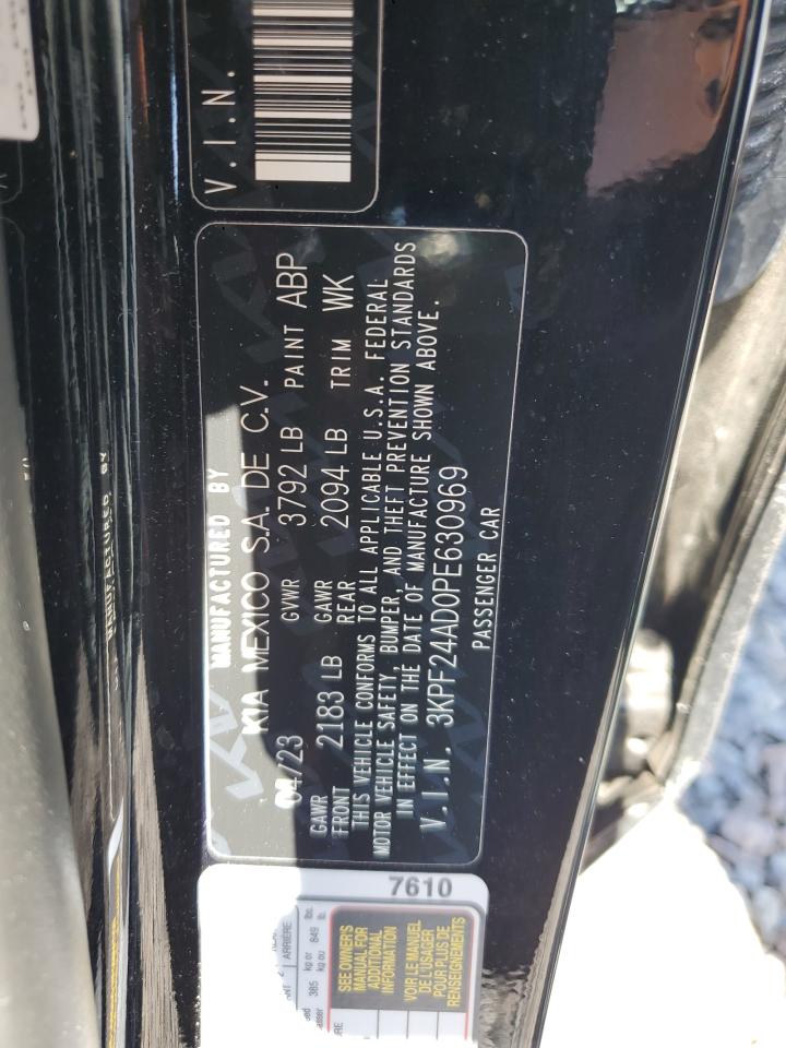 2023 Kia Forte Lx VIN: 3KPF24AD0PE630969 Lot: 80347145