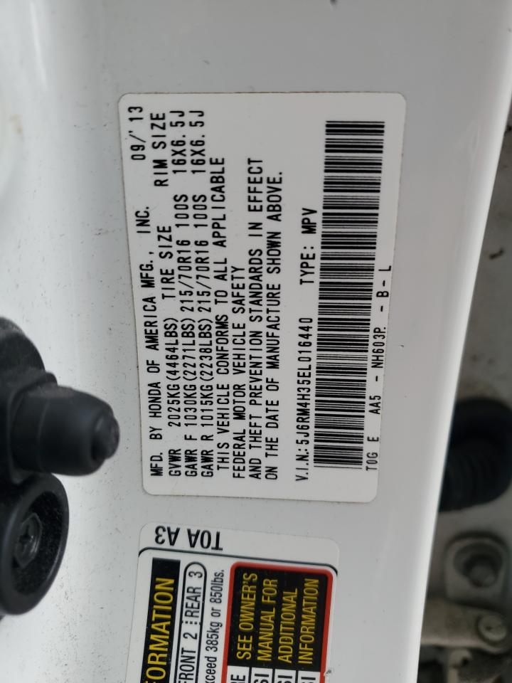 2014 Honda Cr-V Lx VIN: 5J6RM4H35EL016440 Lot: 81638015