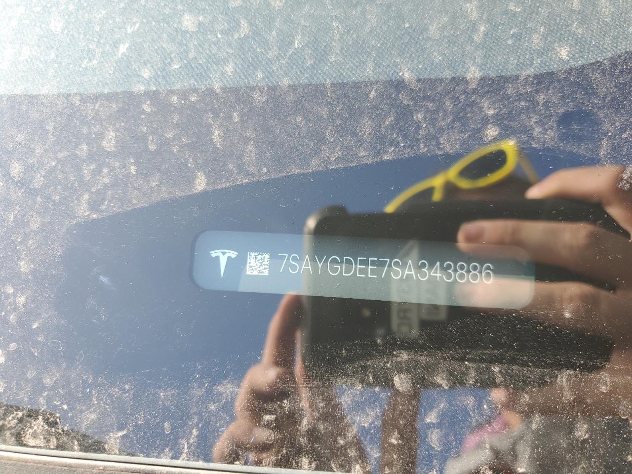 2025 Tesla Model Y VIN: 7SAYGDEE7SA343886 Lot: 71828485