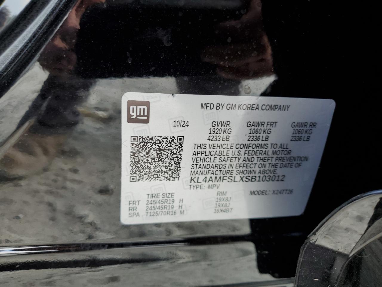 2025 Buick Encore Gx Avenir VIN: KL4AMFSLXSB103012 Lot: 71601585