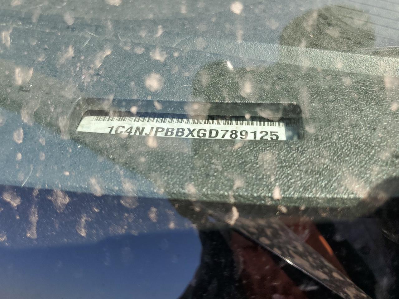 2016 Jeep Patriot Sport VIN: 1C4NJPBBXGD789125 Lot: 68950385