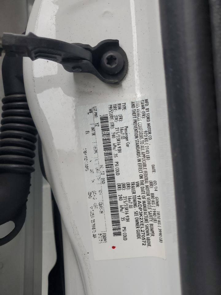 2014 Ford Focus Se VIN: 1FADP3K2XEL270572 Lot: 81329775