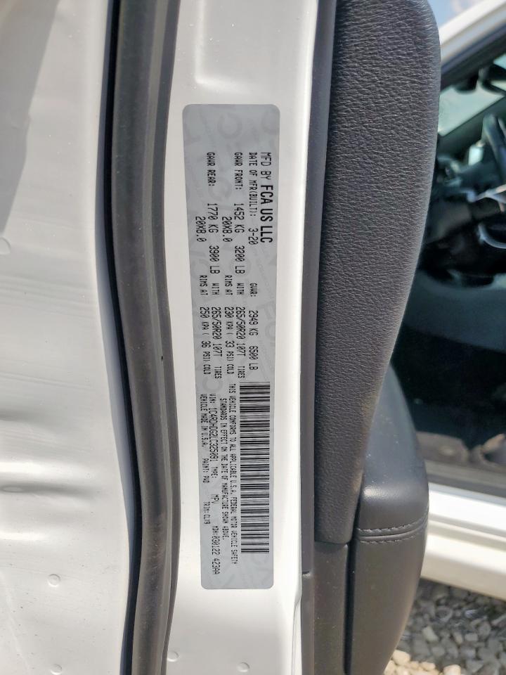 2020 Dodge Durango Gt VIN: 1C4RDHDG2LC325091 Lot: 80960935