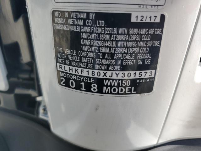 2018 HONDA PCX 150  