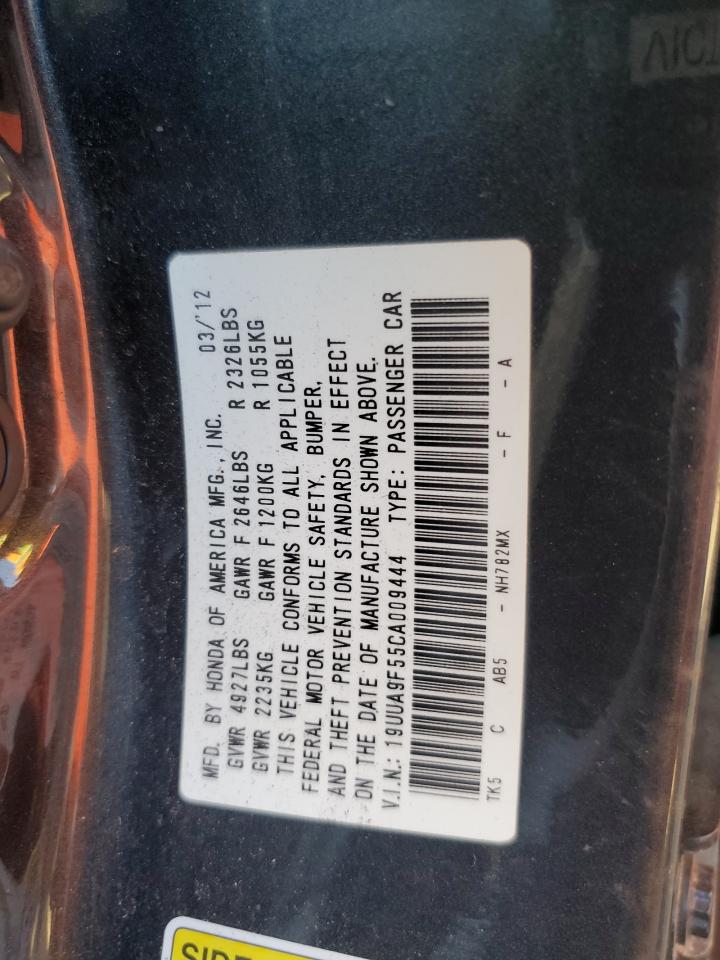 2012 Acura Tl VIN: 19UUA9F55CA009444 Lot: 84576485