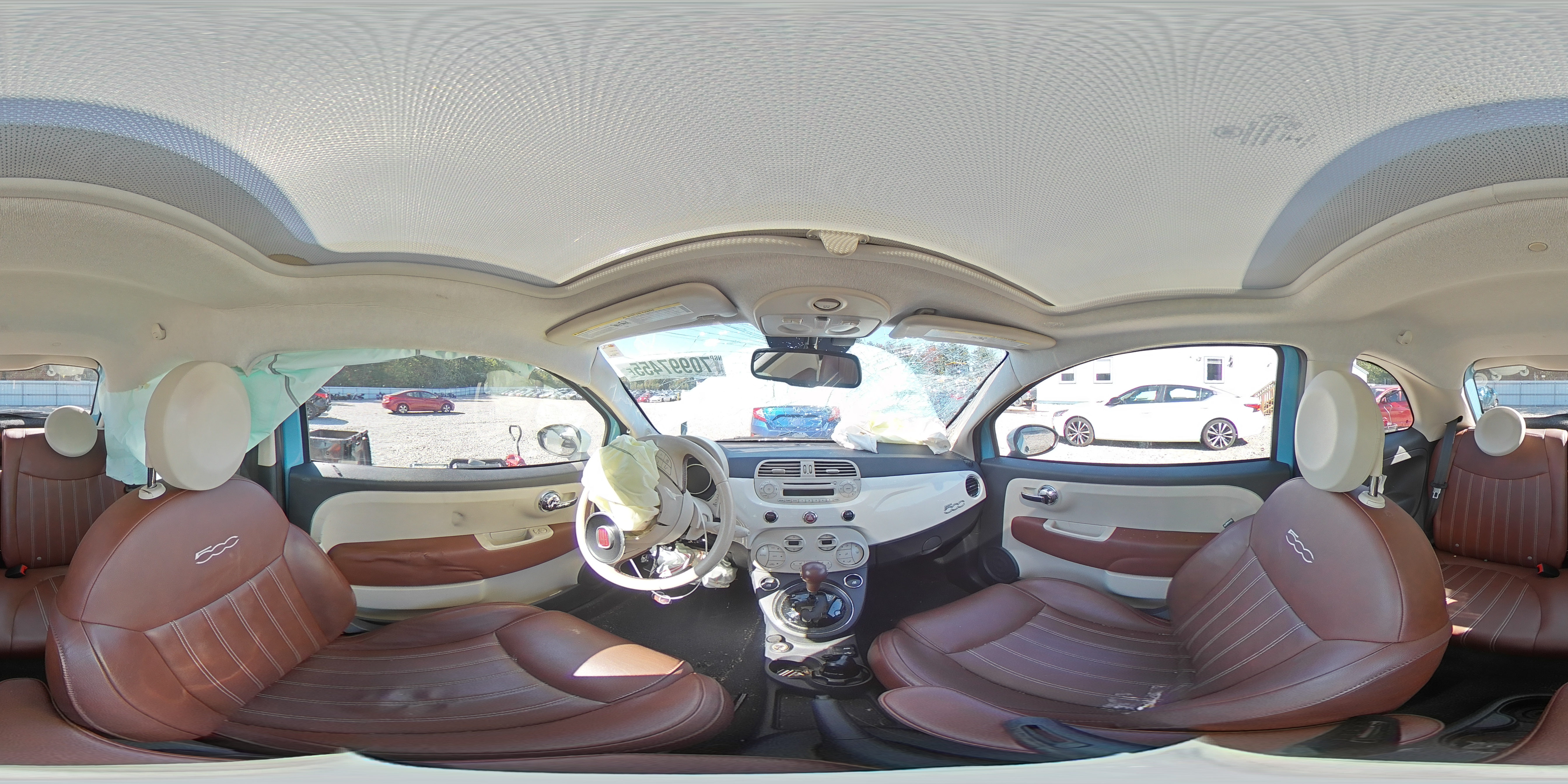 2015 Fiat 500 Lounge VIN: 3C3CFFCR9FT570779 Lot: 70997455