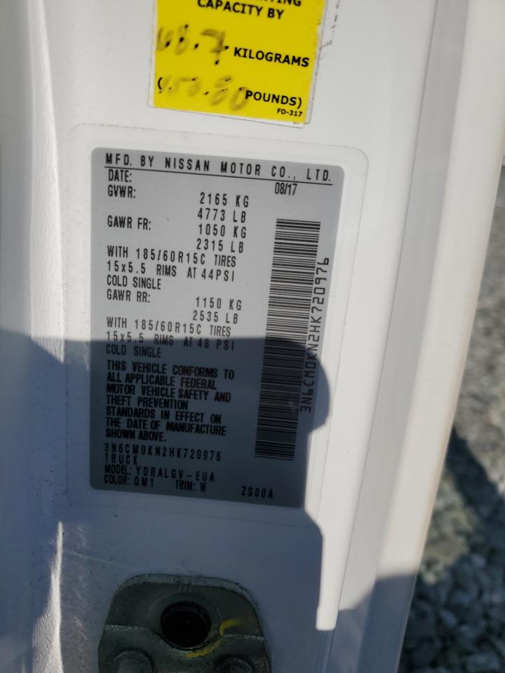 2017 Nissan Nv200 2.5S VIN: 3N6CM0KN2HK720976 Lot: 80056415