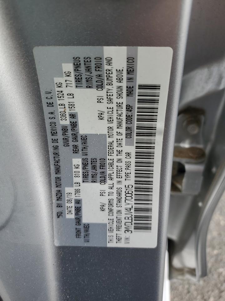 2020 Toyota Yaris Le VIN: 3MYDLBJV4LY700615 Lot: 84281365