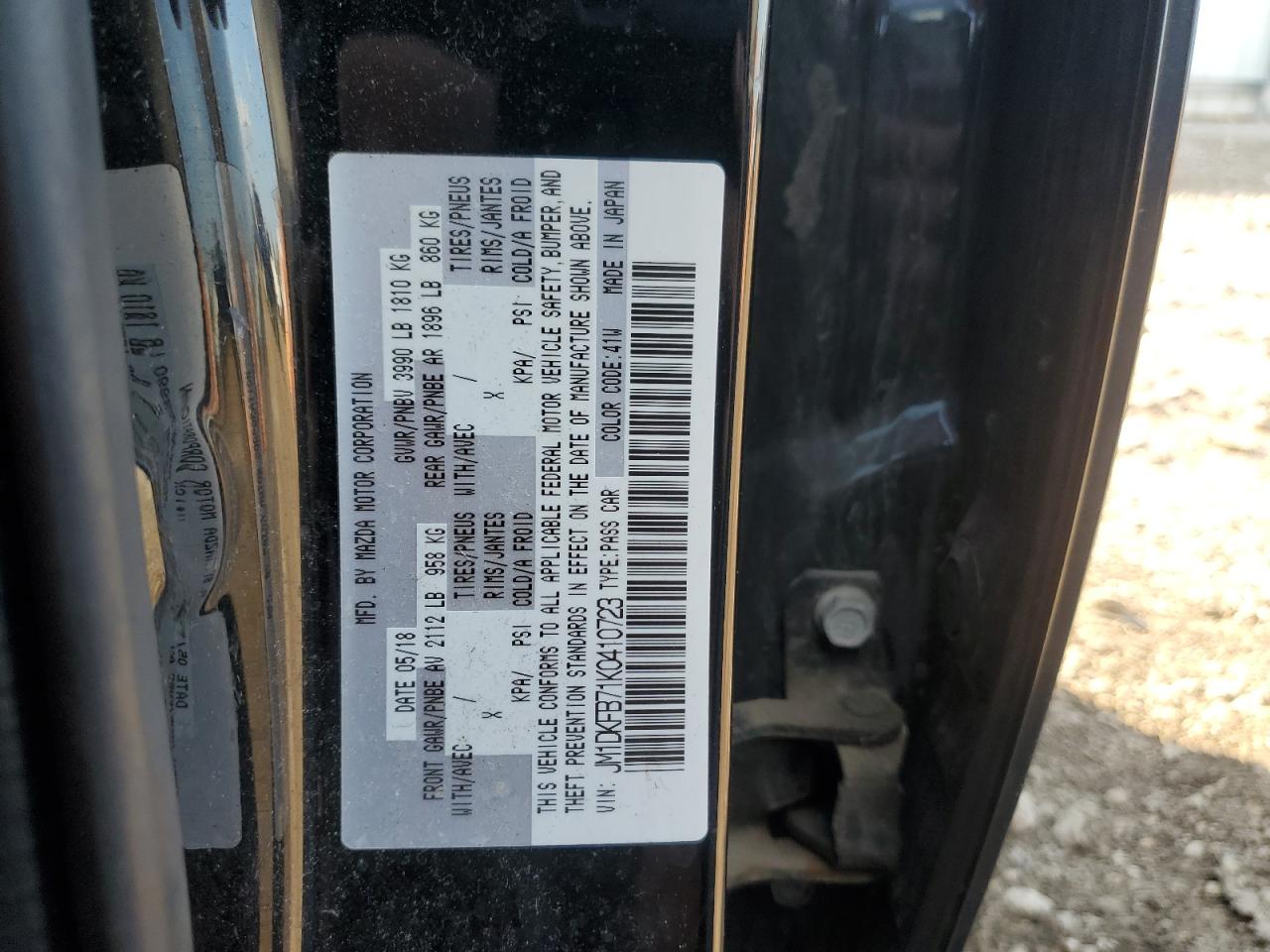 2019 Mazda Cx-3 Sport VIN: JM1DKFB71K0410723 Lot: 81582735