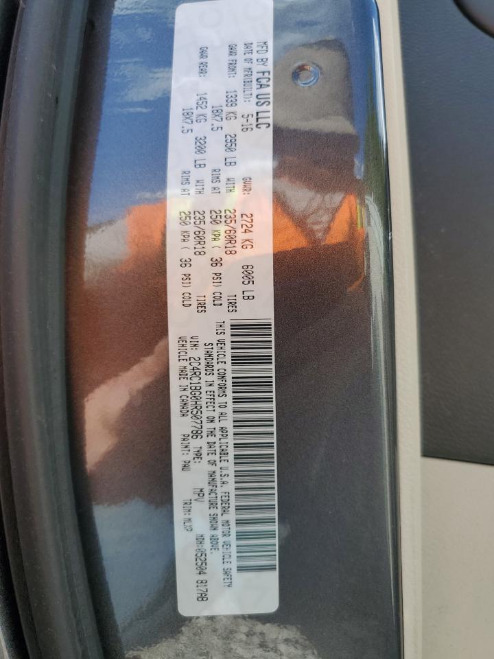 2017 Chrysler Pacifica Touring L VIN: 2C4RC1BG0HR507786 Lot: 70844705