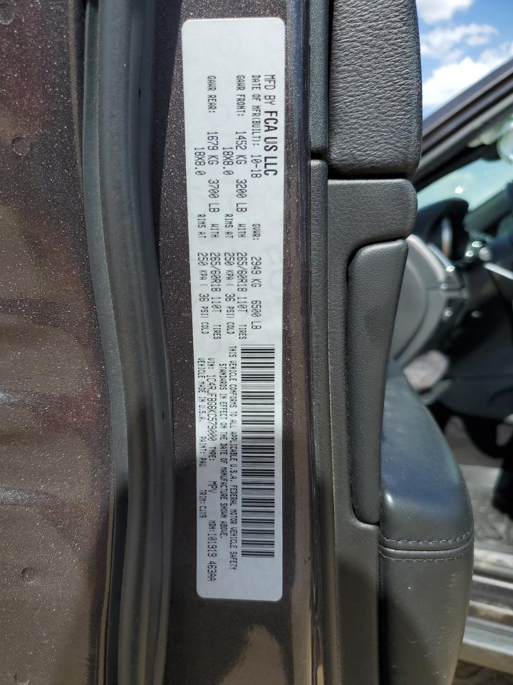 2019 Jeep Grand Cherokee Limited VIN: 1C4RJFBG6KC579000 Lot: 84957875