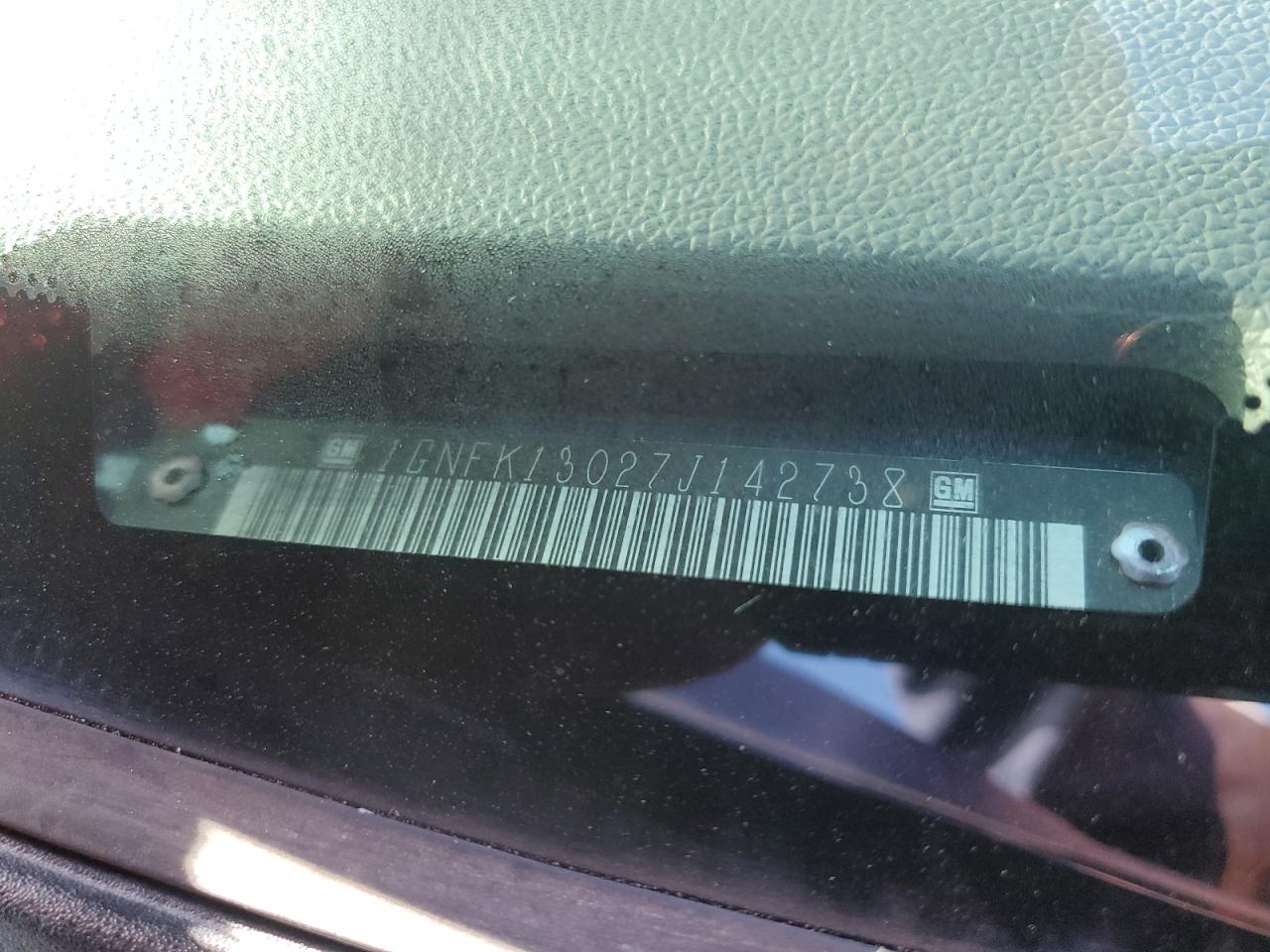 2007 Chevrolet Tahoe K1500 VIN: 1GNFK13027J142738 Lot: 81620555