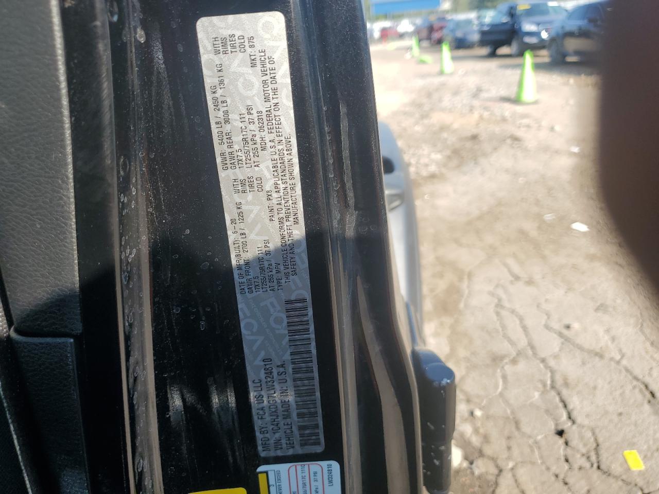 2020 Jeep Wrangler Unlimited Sport VIN: 1C4HJXDG7LW324810 Lot: 80369335