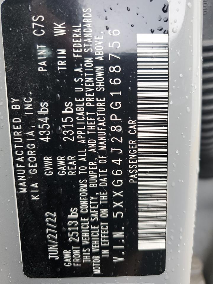2023 Kia K5 Gt Line VIN: 5XXG64J28PG168756 Lot: 82148725