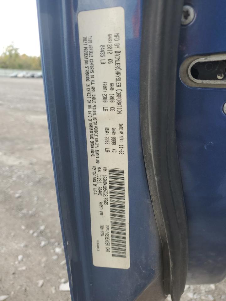 2007 Dodge Caliber Sxt VIN: 1B3HB48B57D218885 Lot: 83769795
