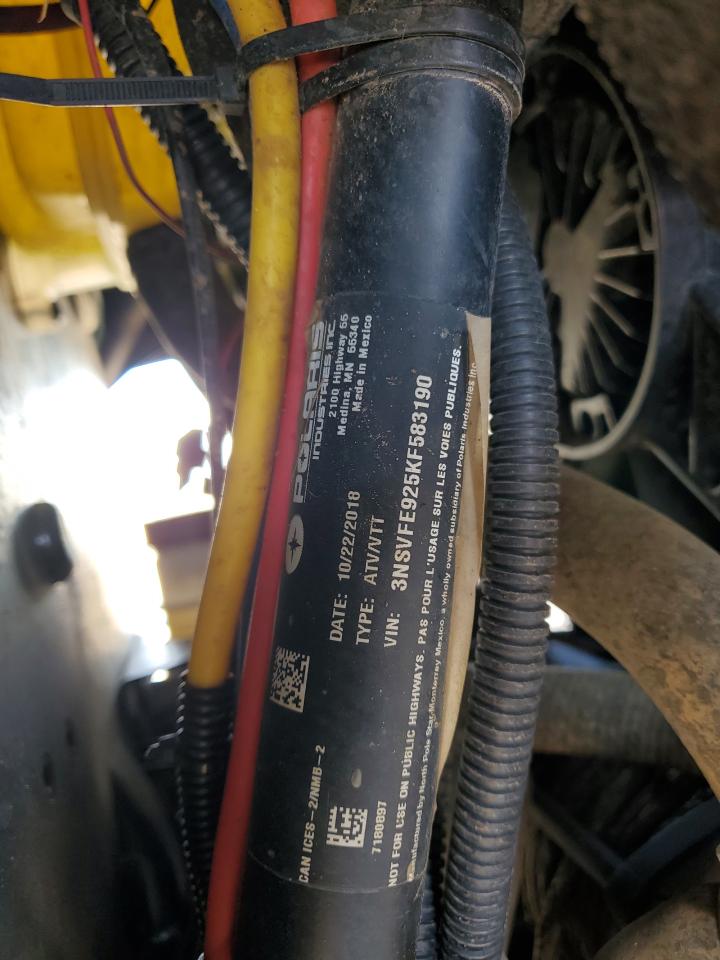 2019 Polaris Rzr Xp 4 Turbo Eps VIN: 3NSVFE925KF583190 Lot: 83934665