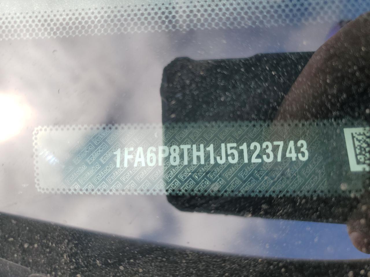 2018 Ford Mustang VIN: 1FA6P8TH1J5123743 Lot: 80029785