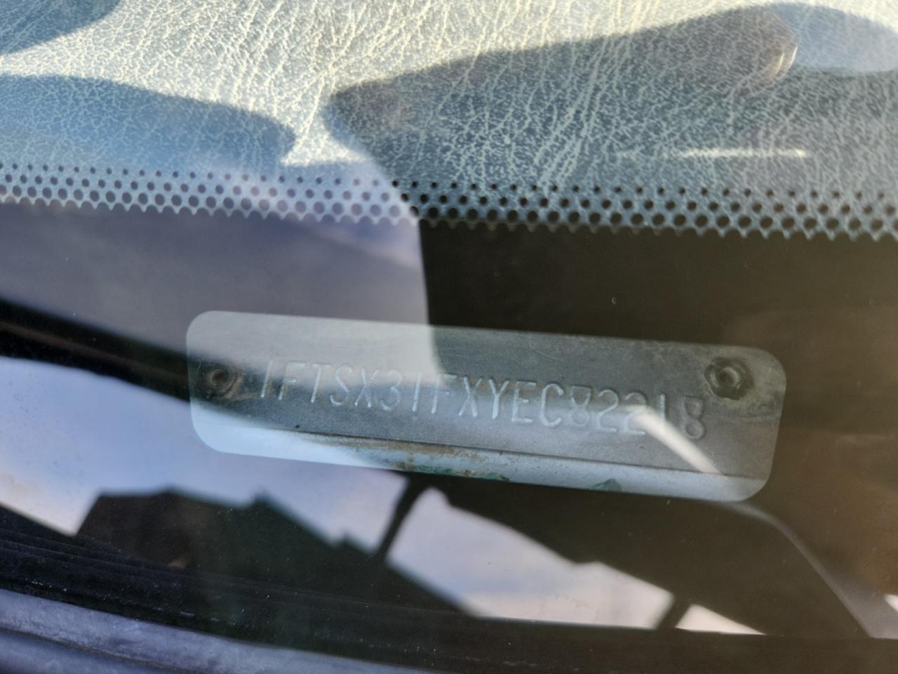 2000 Ford F350 Srw Super Duty VIN: 1FTSX31FXYEC82218 Lot: 81211665