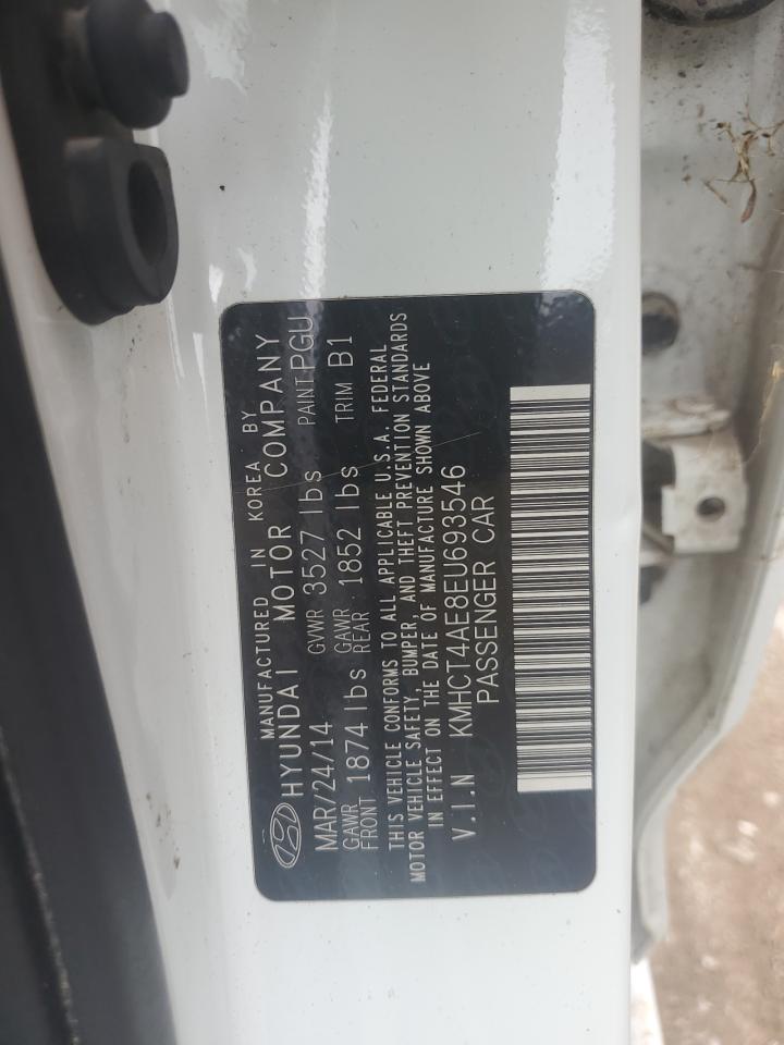 2014 Hyundai Accent Gls VIN: KMHCT4AE8EU693546 Lot: 71276905