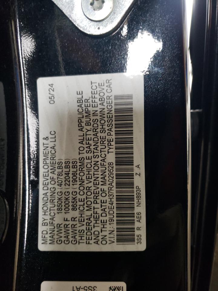 2024 Acura Integra A-Spec VIN: 19UDE4H37RA029528 Lot: 81878795