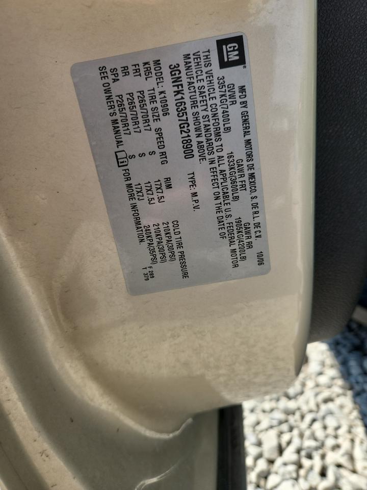 2007 Chevrolet Suburban K1500 VIN: 3GNFK16307G173008 Lot: 71356235