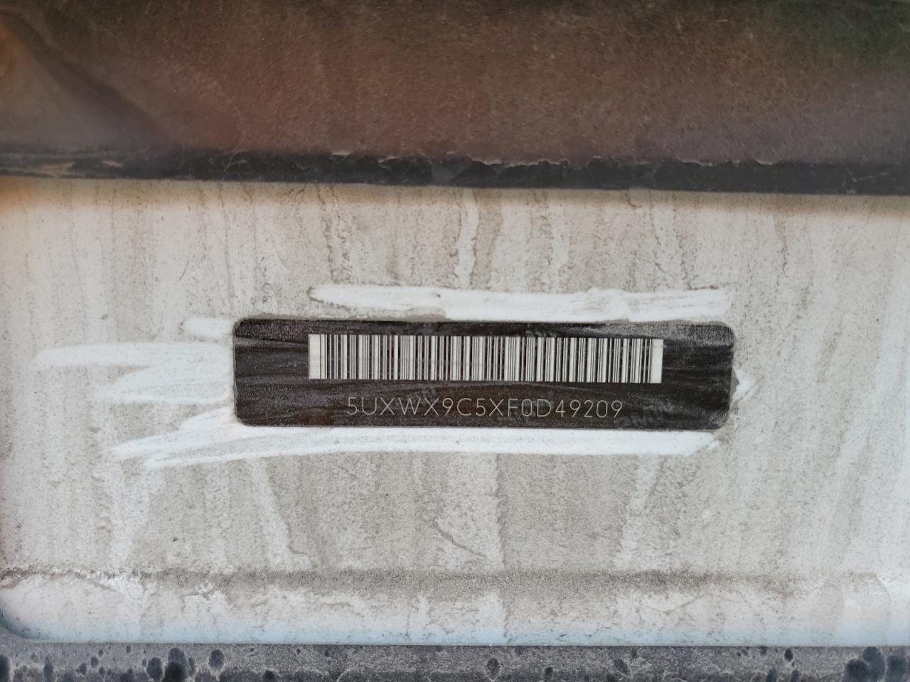 2015 BMW X3 xDrive28I VIN: 5UXWX9C5XF0D49209 Lot: 80451305