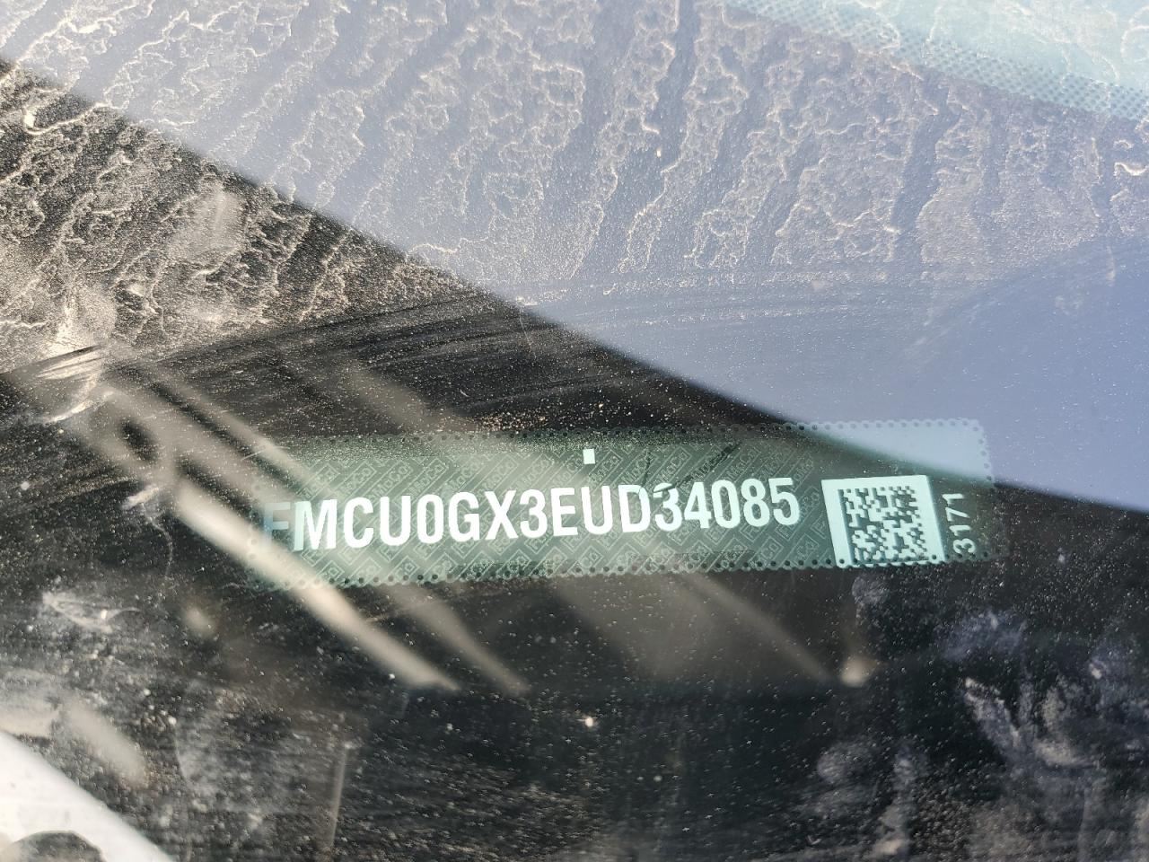 2014 Ford Escape Se VIN: 1FMCU0GX3EUD34085 Lot: 80285695