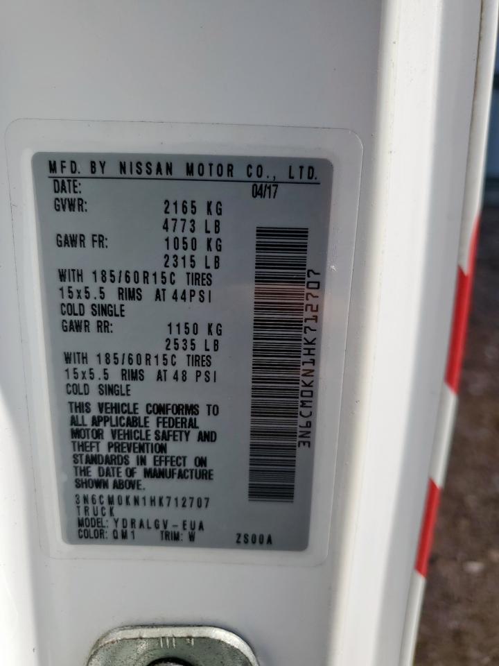 2017 Nissan Nv200 2.5S VIN: 3N6CM0KN1HK712707 Lot: 71113745