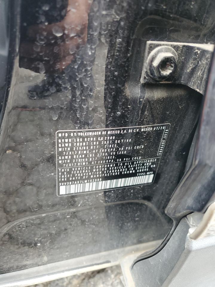 2020 Volkswagen Tiguan Se VIN: 3VV3B7AX7LM152999 Lot: 81801365