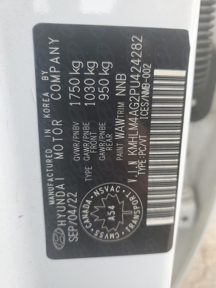 2023 Hyundai Elantra Sel VIN: KMHLM4AG2PU424282 Lot: 83968145