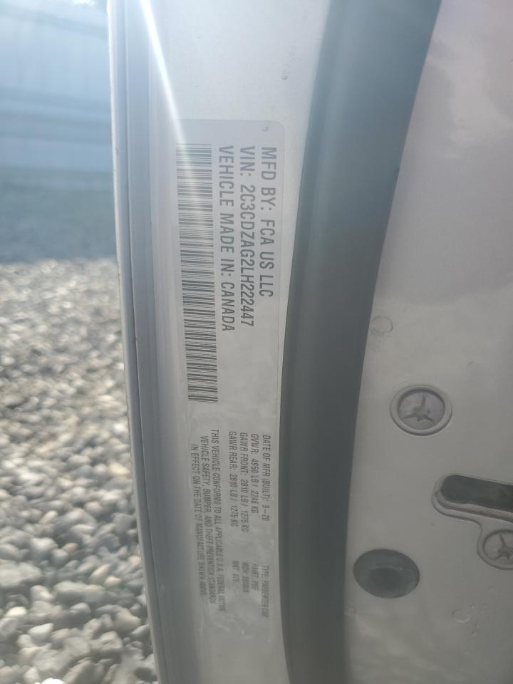 2020 Dodge Challenger Sxt VIN: 2C3CDZAG2LH222447 Lot: 81800395