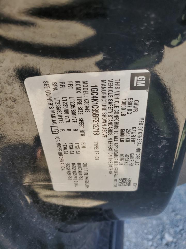 2011 Chevrolet Silverado K3500 Ltz VIN: 1GC4K1C85BF212718 Lot: 80499385