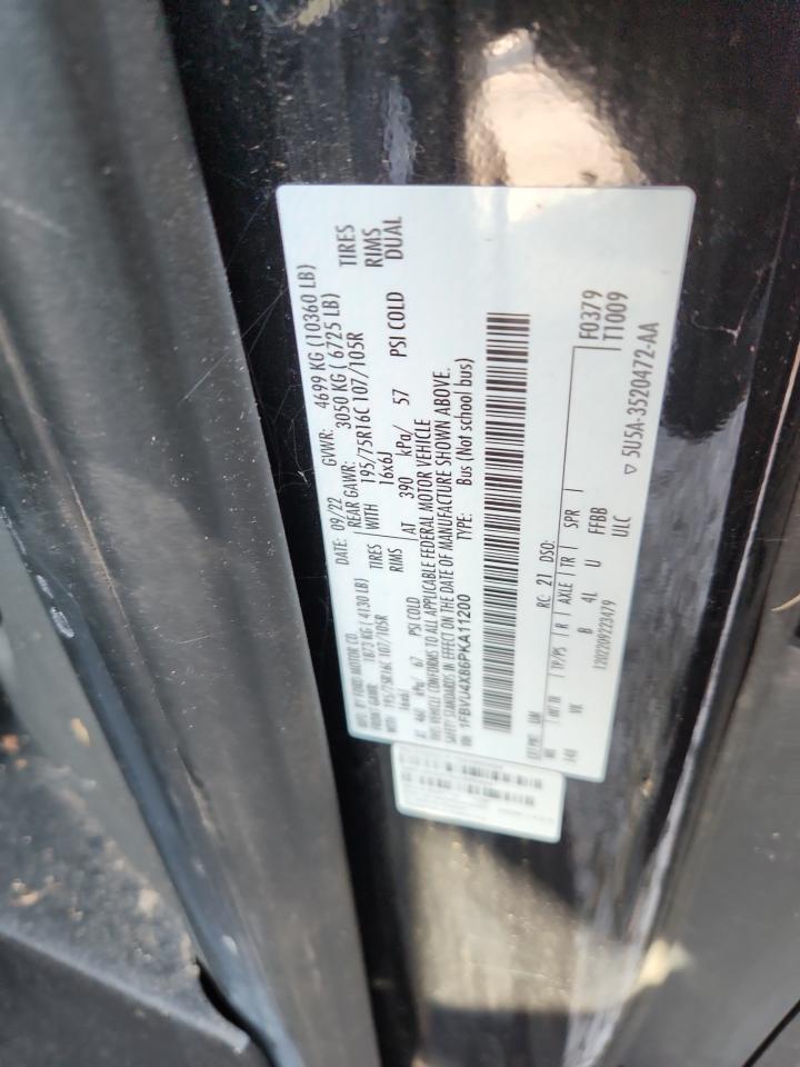 2023 Ford Transit T-350 Hd VIN: 1FBVU4X87PKA11223 Lot: 83905215