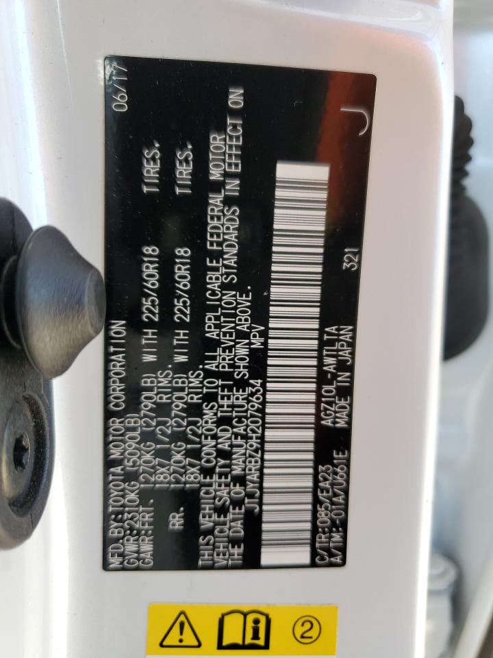 2017 Lexus Nx 200T Base VIN: JTJYARBZ9H2079634 Lot: 83802065