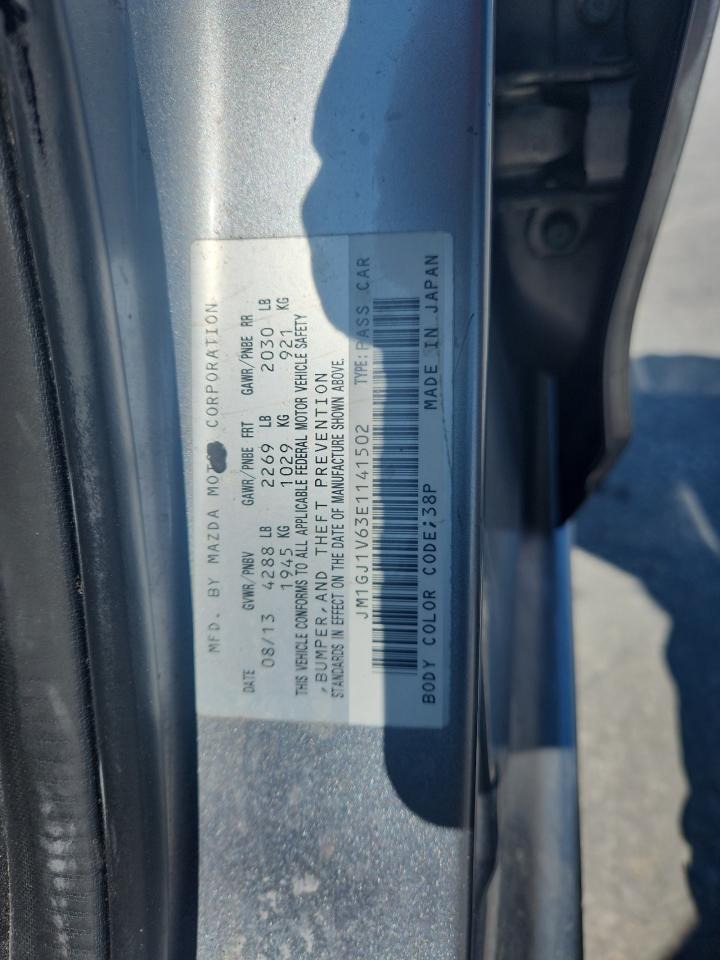 2014 Mazda 6 Touring VIN: JM1GJ1V63E1141502 Lot: 81469745