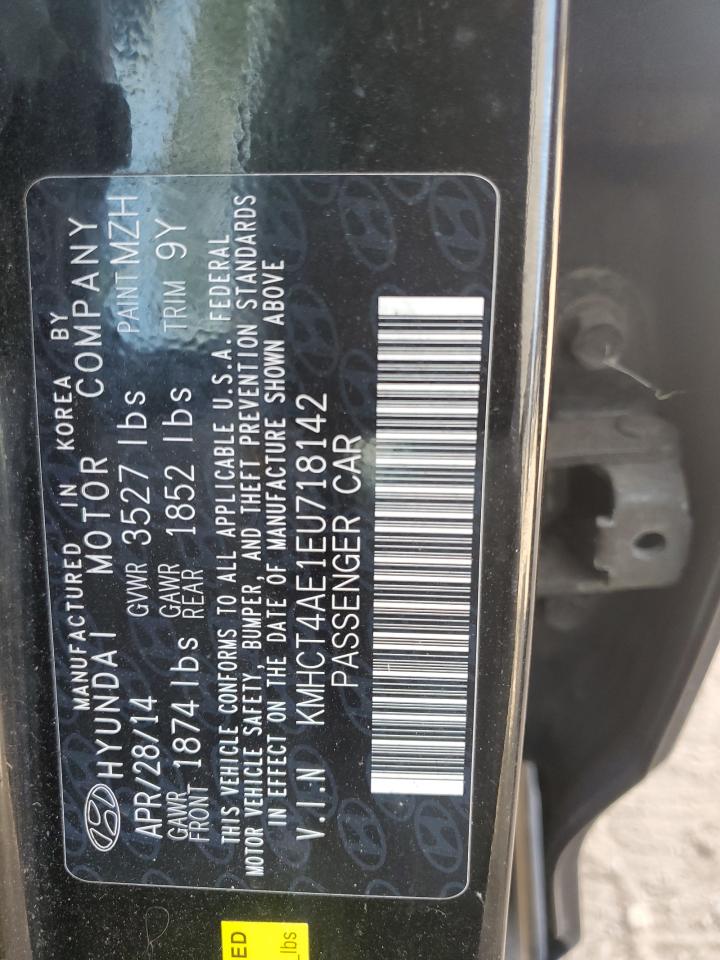 2014 Hyundai Accent Gls VIN: KMHCT4AE1EU718142 Lot: 81837615