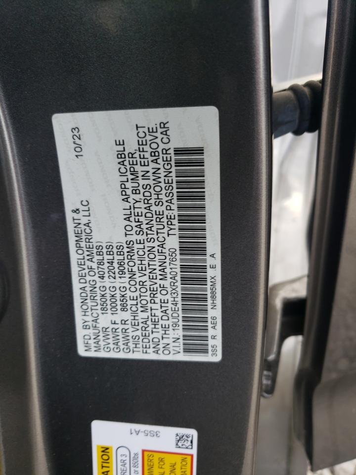 2024 Acura Integra A-Spec VIN: 19UDE4H3XRA017650 Lot: 84623465