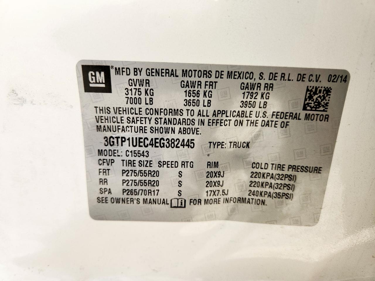 2014 GMC Sierra C1500 Sle VIN: 3GTP1UEC4EG382445 Lot: 82043225