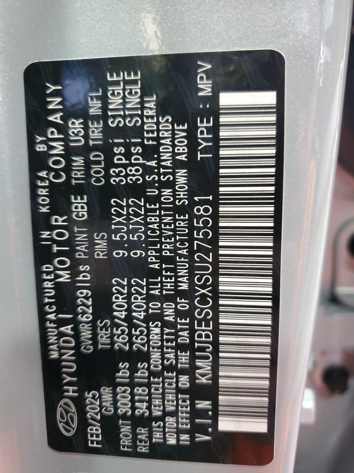 2025 Genesis Gv80 Coupe VIN: KMUJBESCXSU275581 Lot: 81081385