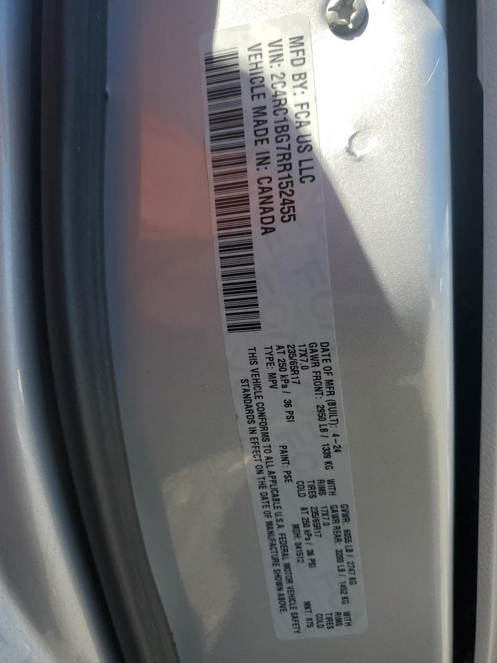 2024 Chrysler Pacifica Touring L VIN: 2C4RC1BG7RR152455 Lot: 69415495