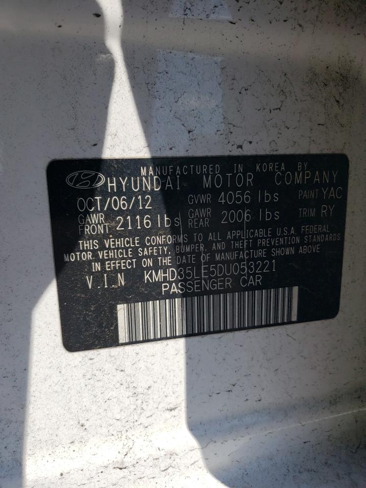 2013 Hyundai Elantra Gt VIN: KMHD35LE5DU053221 Lot: 71442915