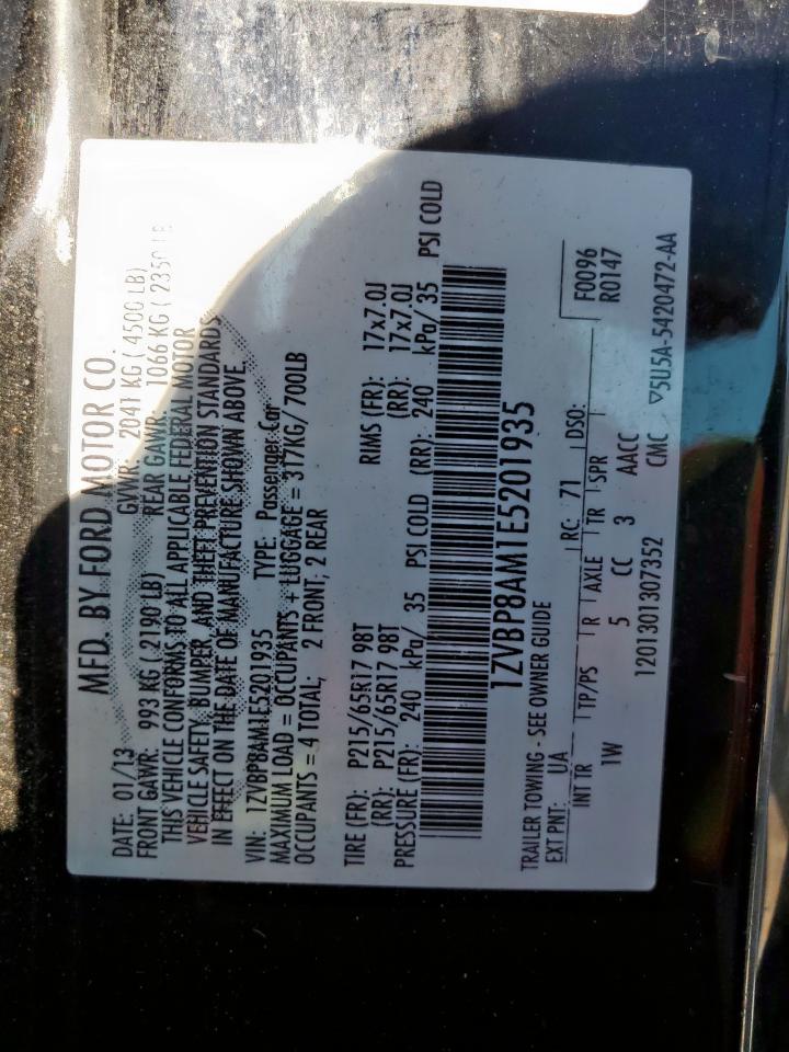 2014 Ford Mustang VIN: 1ZVBP8AM1E5201935 Lot: 80339675